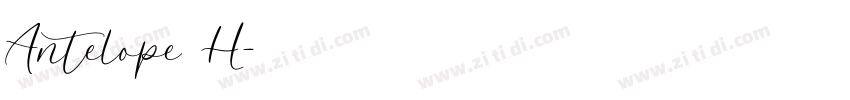 Antelope H字体转换